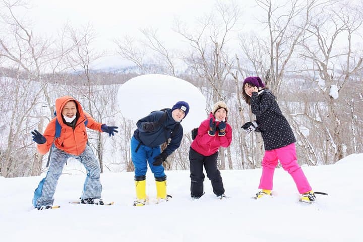 Snowshoe Tour to Half Moon Lake, Niseko — Winter Walks beneath Mt. Yotei