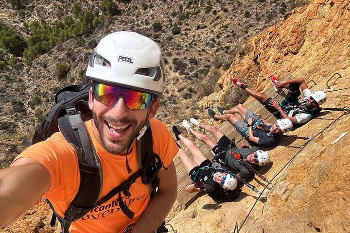 Redován Via Ferrata K4: High-Exposure Climbing Near Elche, Spain