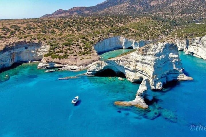 Half-Day Cruise from Milos to Polyaigos: Swim Pristine Coves & Snorkel Aegean Waters photo 1
