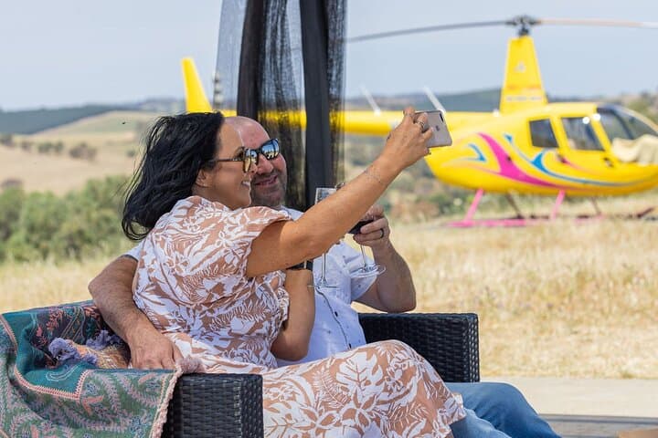 Helicopter Picnic Over Barossa Valley: Romantic Hilltop Escape for Couples