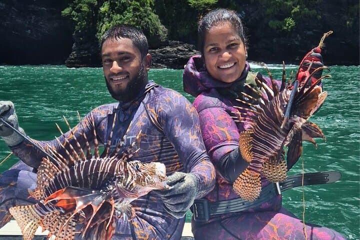 Snorkel, Spearfish & Beach BBQ in Trinidad — Private Ocean Adventure