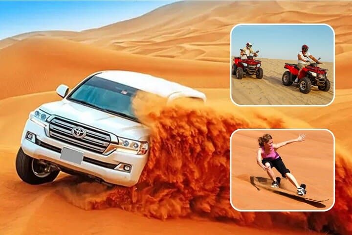4-Hour Morning Red Dune Safari in Dubai — Camel Ride, Sandboarding & Dune Bashing