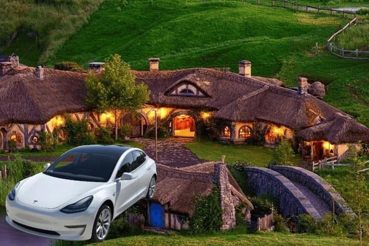 Custom North Island Tesla Day Tour: Hobbiton, Rotorua & Geothermal Highlights