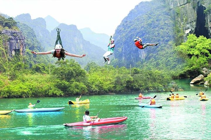 One Day Phong Nha Cave Adventure: Paradise Cave, Dark Cave Zipline & Kayaking photo 3