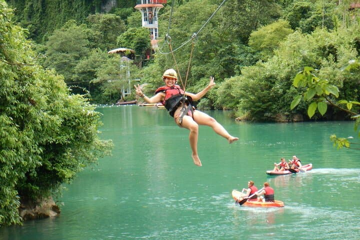 One Day Phong Nha Cave Adventure: Paradise Cave, Dark Cave Zipline & Kayaking photo 4