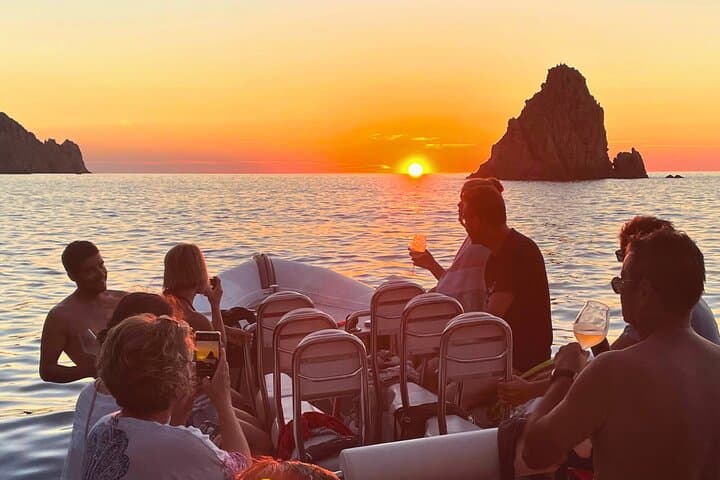 Sunset RIB Cruise to Calanques de Piana from Cargèse — Snorkel, Sea Caves & Aperitif