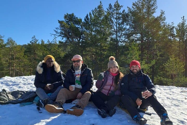 Oslo winter forest hike and campfire with a local guide photo 3