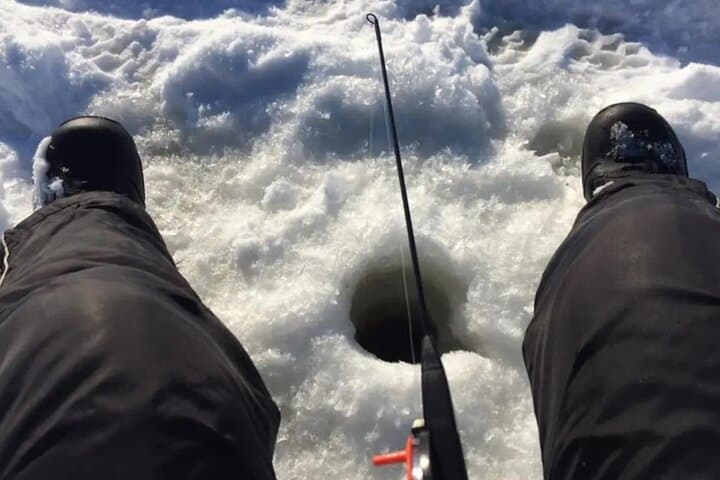 Ice Fishing on Lake Inari: Saariselkä Snowmobile & Sleigh Adventure photo 3