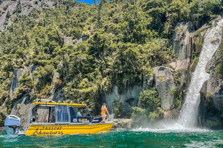 Chasing Waterfalls: Lake Taupo Adventurer Boat Tour from Kinloch Marina photo 2