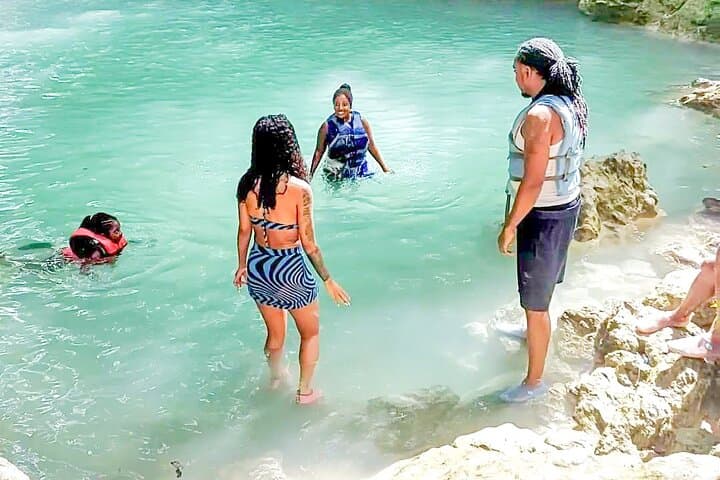 Blue Hole and White River Bamboo Rafting from Runaway Bay — Ocho Rios Adventure