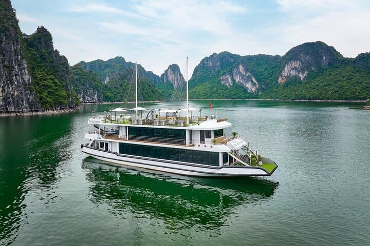 Halong Bay Hercules Premium Day Cruise from Hanoi — Buffet, Caves & Kayaking photo 6