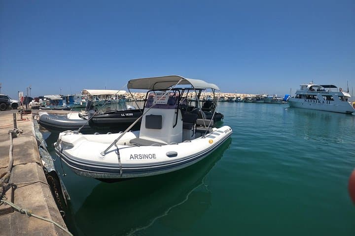 No-License Self-Drive Boat Hire to Blue Lagoon — Latchi Akamas Explorer