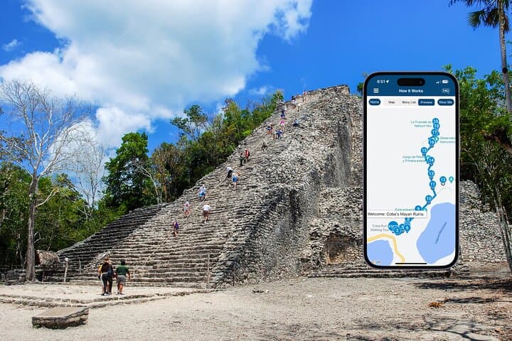 Coba Ruins Self-Guided Audio Tour — Climb Nohoch Mul & Walk Ancient Mayan Roads photo 1