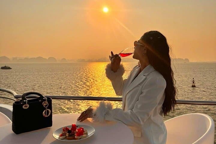 Luna Halong Bay Luxury Day Cruise with Glass-Bottom Pool & Buffet Lunch photo 2