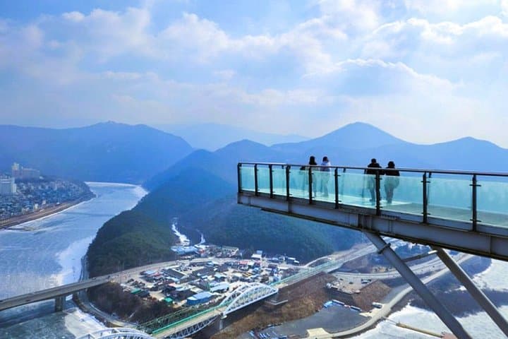 Danyang Day Escape from Busan: Mancheonha Skywalk, Dodamsambong & Chungju Lake photo 3