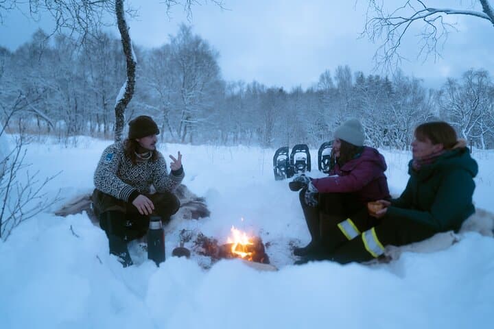 Aurora Snowshoe Hike and Bonfire at Kvitnes Gård photo 5