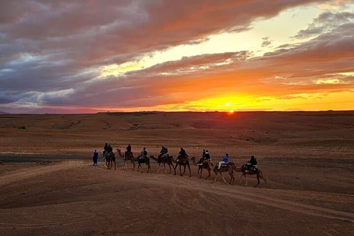 Sunset Camel Ride and Berber Camp Dinner in Agafay Desert from Marrakech