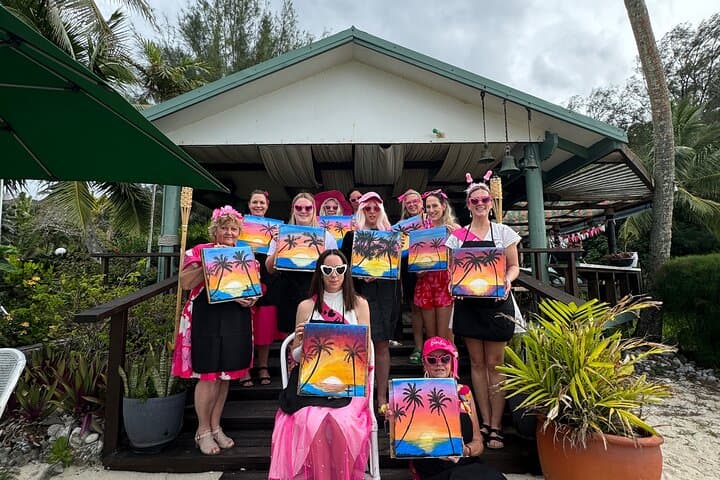 Paint & Sip Rarotonga: Tropical Art Class with Ocean Views photo 4