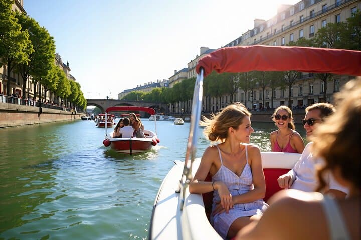 Self-Drive Electric Boat on Canal Saint-Martin — No License Required