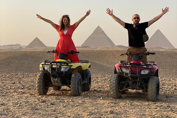 Giza Pyramids Private Tour: ATV at Sunset, Camel Ride & Nile Dinner Cruise
