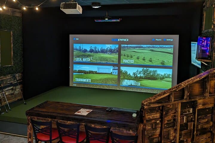 Indoor Golf Simulator in Myrtle Beach — 20ft Screen All-Season Play