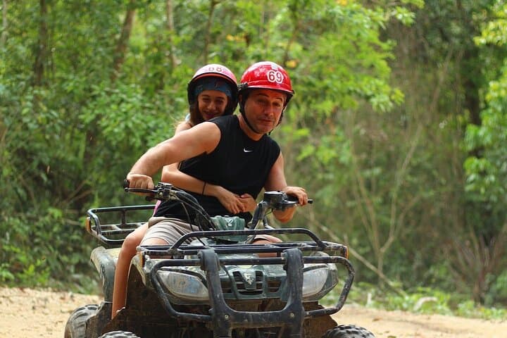 Riviera Maya Adrenaline: ATV, Cenote Swim & 1km Zipline from Cancún