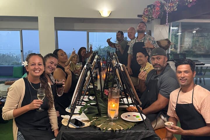 Paint & Sip Rarotonga: Tropical Art Class with Ocean Views photo 5