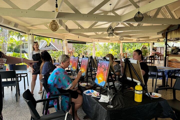 Paint & Sip Rarotonga: Tropical Art Class with Ocean Views photo 6