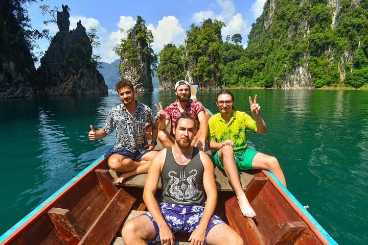 Cheow Lan Lake & Diamond Cave Day Tour from Phuket: Kayaks, Limestone Towers, and Floating Lunch