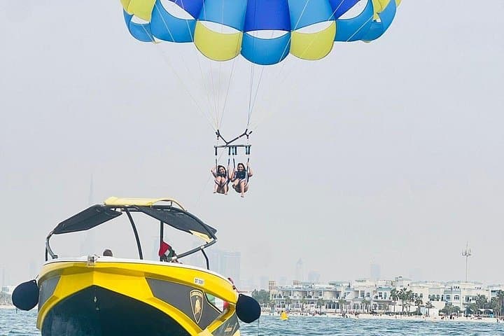 Parasailing Over Dubai Marina: Fly Past Burj Al Arab and Ain Dubai photo 2