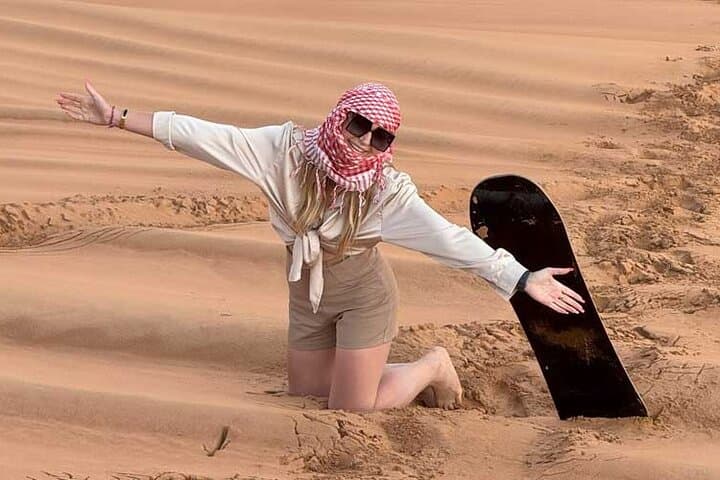 Private Dubai Morning Desert Safari — Dune Bashing & Sandboarding in the Red Dunes