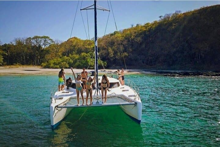 Full-Day Catamaran Sailing from Tamarindo: Snorkel, Open Bar & Sunset Cruise