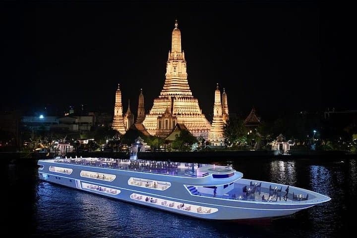 Bangkok Luxury White Dinner Cruise on the Chao Phraya — Buffet, Live Shows & Skyline Views photo 2