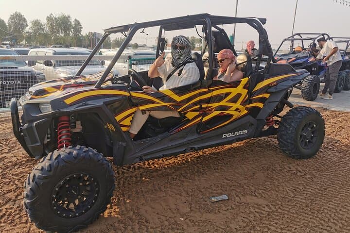 Dubai Dune Buggy Safari: Camel Ride & Sandboarding in the Red Desert