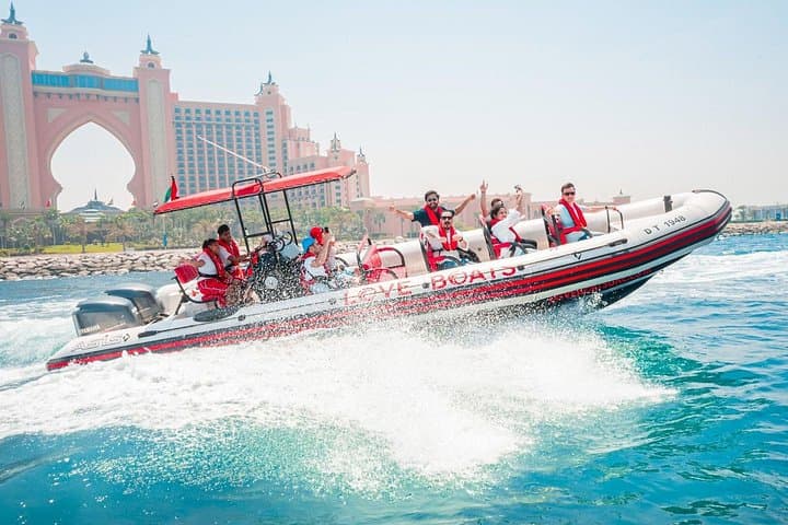 90-Min Speedboat Ride: Dubai Marina to Atlantis & Burj Al Arab photo 1