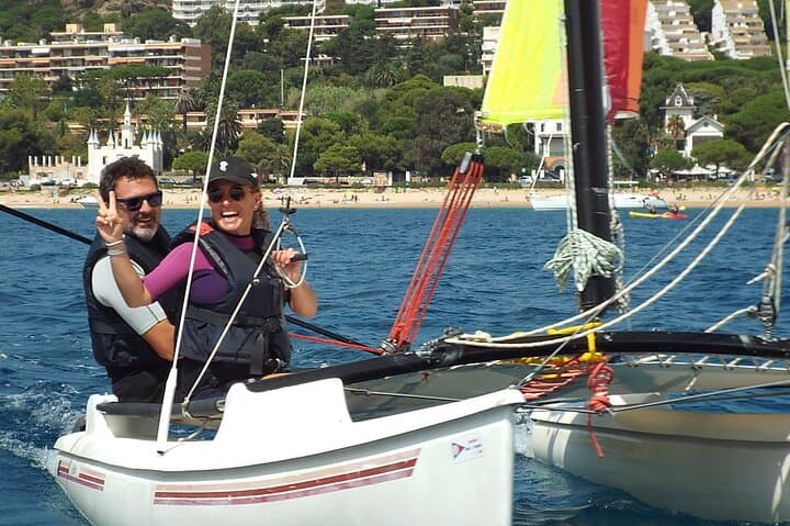 Sail a Hobie Cat 15 in S'Agaró Bay: 2.25‑Hour Catamaran Class on the Costa Brava