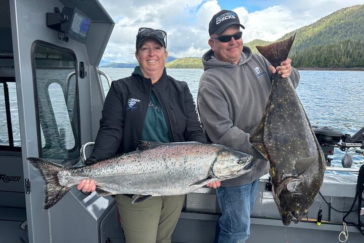 Ketchikan Salmon and Halibut Fishing Combo (5-Hour Guided Charter)
