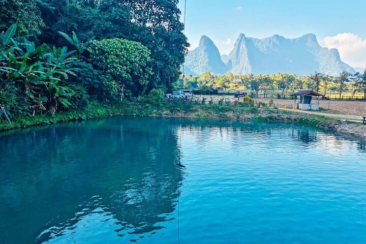 Vang Vieng Nam Xay Viewpoint Hike and Blue Lagoon 1 Day Tour photo 2
