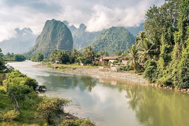 Vang Vieng Nam Xay Viewpoint Hike and Blue Lagoon 1 Day Tour photo 3