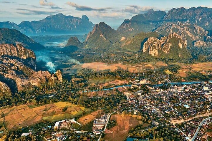 Vang Vieng Nam Xay Viewpoint Hike and Blue Lagoon 1 Day Tour photo 1