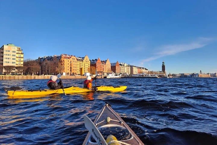 Winter Kayaking Through Stockholm: Dry-Suit City Paddle on Lake Mälaren photo 4