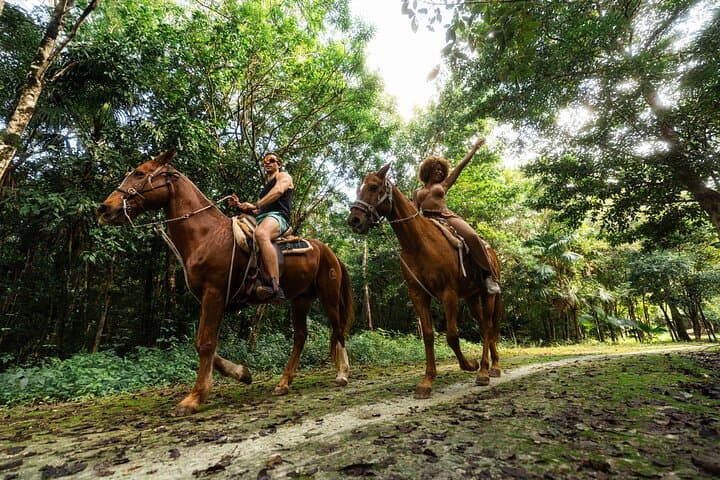 Extreme Horses Adventure: ATV, Ziplines & Cenote near Puerto Morelos