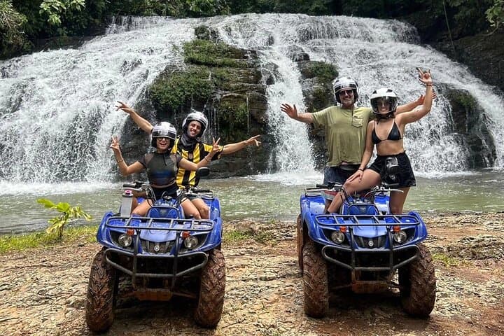 ATV to Jaguar Waterfalls: Private 4-Hour Puntarenas Waterfall & River Swim Tour