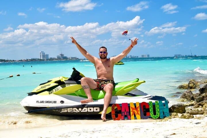 Jet Ski Ride Along the Cancun Coast: 30-Minute Thrill on Caribbean Turquoise photo 2