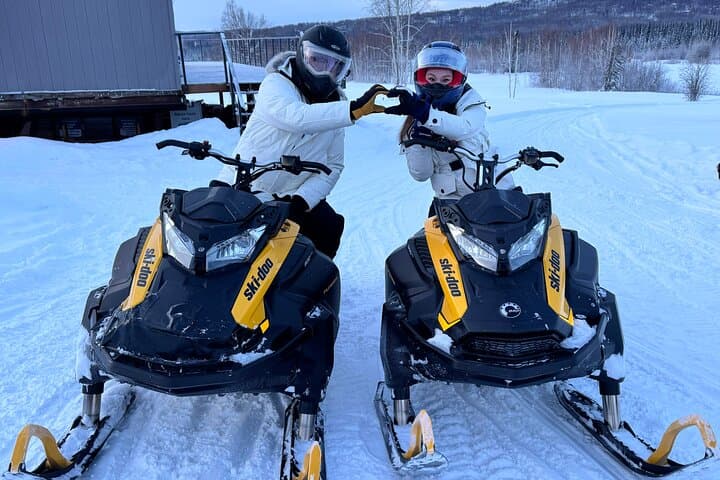 One-Hour Snowmobile Adventure on Fairbanks' Midnight Sun Golf Course photo 2