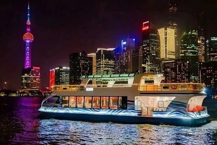 Shanghai Night River Cruise and Xinjiang-Style Halal Dinner Experience