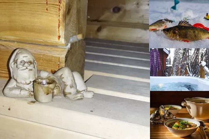 Rovaniemi Ice Fishing and Private Sauna: Arctic Lake Experience with Lunch photo 1