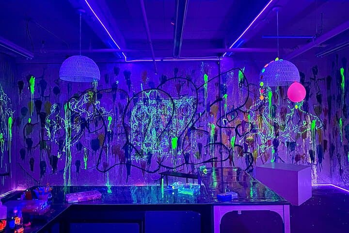 Glow Painting NYC: Paint-in-the-Dark UV Art Class Experience photo 2