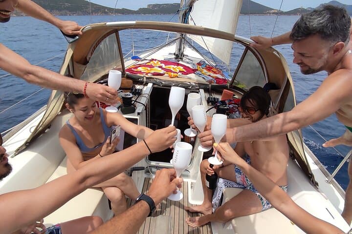 Sunset Sailing Aperitif in Alghero — La Maddalenetta Swim & Wine
