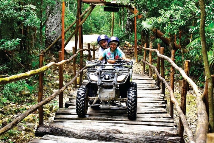 Tulum Jungle Adrenaline: ATV, Zipline & Cenote Rappel Tour photo 3
